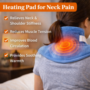 electric heating pad for neck pain and shoulder stiffness relief